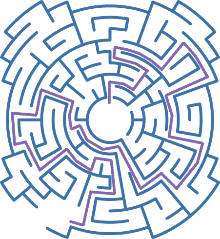 Escape the labyrinth solution.
