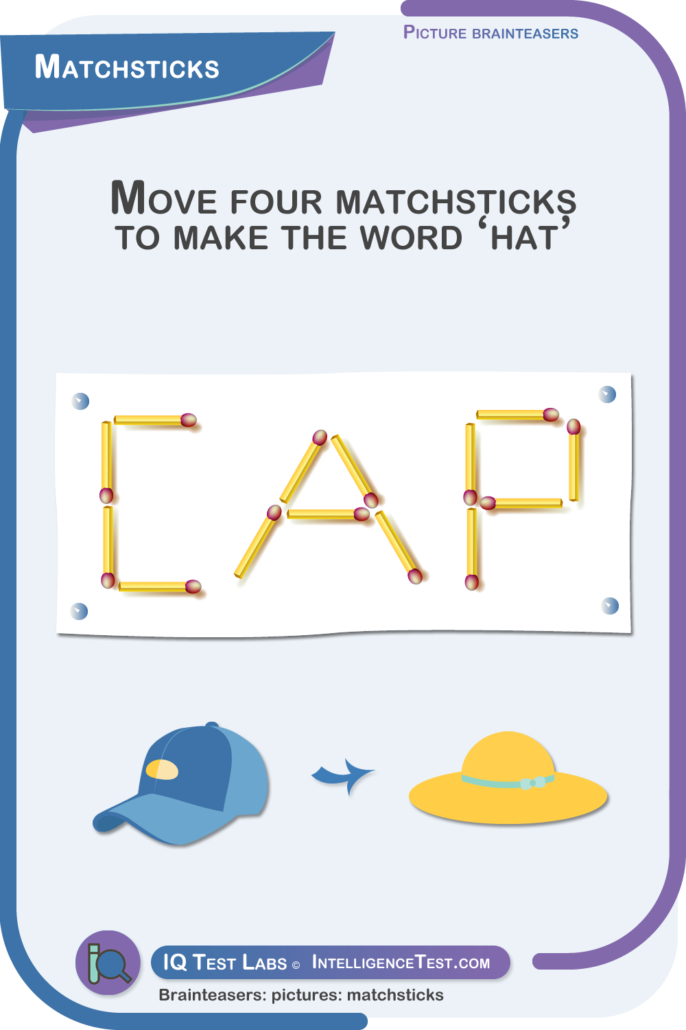 shortest route picture brain teaser