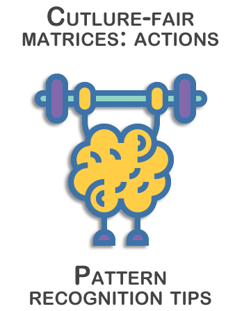 Culture-fair matrices actions