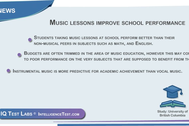 Music lessons improve school performance - Intelligence and brain ...