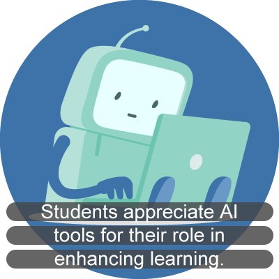 Students appreciate AI tools for their role in enhancing learning.